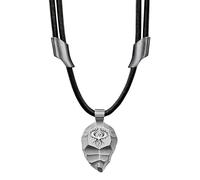Element of Gods Pendentif en titane avec cordon en cuir noir