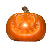 Élément ornemental polyvalent Citrouille d'Halloween à piles, pour intérieur/extérieur, pour porche, cour, table, décoration de vacances d'Halloween et de Thanksgiving (A, One Size)