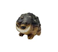 Élément ornemental polyvalent Statue de grenouille de pluie africaine, ornement de bureau pour la décoration de jardin à la maison, parfaite pour le salon et le bureau, idée unique (Black, One Size)