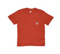Element - Poche Pigment Tee Crew-Neck T-Shirt - Homme - Tops - Brun - Taille: S
