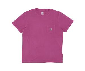 Element - Poche Pigment Tee Deep Orchid T-Shirt - Homme - Tops - Rose - Taille: L