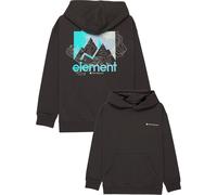 Element - Polaire en coton recy apuche - New Heights Hooded Sweatshirt Youth Off Black en Coton - Taille Enfant 16 ans - Noir Noir 16 ans