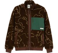 Element - Polaire zippée en sherpa - Oak Sherpa Jacket Java Lines pour Homme - Taille M - Marron Marron M