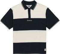 Element - Polo rayé en coton biologique - Sbxe Please Polo SS Eclipse Navy pour Homme - Taille L Navy L