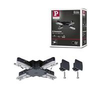 Connecteur en X noir URail IP20 max.1000W L.10,4 x l.10,4 x H.18cm Paulmann
