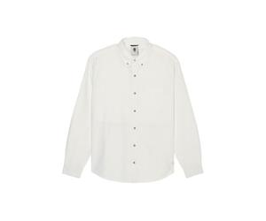 Element Pull Button Down Regular Oxford Homme Blanc