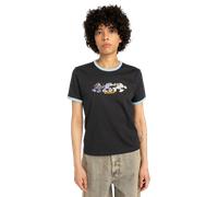 Element - Second Nature Ringer Ss W - T-shirt femme Off Black - M