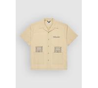 Chemise hommes Element SEERSUCKER EMBROIDERY S Beige EU XL