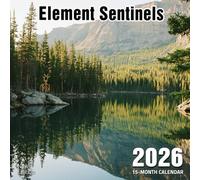 Element Sentinels 2026 Calendar: Mythical guardians themed by earth, fire, water, and air