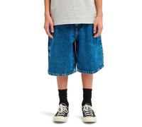 Element - Short en jean ample - Big Carpenter Denim Short Youth Mid Used en Coton - Taille Enfant 12 ans - Bleu Bleu 12 ans