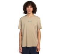 Element Simple Logo - T-Shirt à Manches Courtes - Homme - L - Beige.