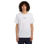 T-shirt Element Simple Logo manches courtes blanc bleu turquoise - L