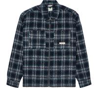 Element - Surchemise zippée - Fuzzy Check Zip Overshirt Brushed Plaid Dark Slate pour Homme en Laine - Taille M - Gris Gris M