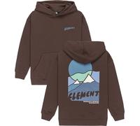 Element - Sweat à capuche - Sunrise Hooded Sweatshirt Youth Java en Coton - Taille Enfant 14 ans - Marron Marron 14 ans