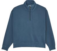 Element - Sweat à col zippé - Lowcase Pigment Quarter Zip Sweatshirt W Dark Slate pour Femme en Coton - Taille M - Gris Gris M