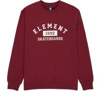 Element - Sweat en coton recyclé - Home Team Crew Zinfandel pour Homme en Coton - Taille M - Rouge Rouge M