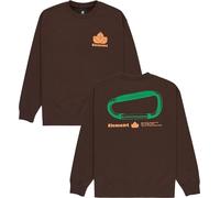 Element - Sweat épais en matériaux recyclés - Sporting Crew Java pour Homme en Coton - Taille L - Marron Marron L