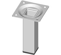 Element System 18133-00286 Pied Tubulaire carré en Acier 25 x 100 x 25 mm Blanc 4 pièces