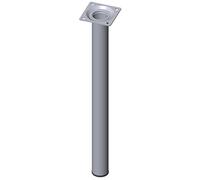 Element System 18133-00347 Pied Tubulaire en Acier L 400 mm Ø 30 mm Chrome 4 pièces