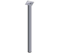 Element System 18133-00349 Pied Tubulaire en Acier L 600 mm Ø 30 mm Chrome 4 pièces