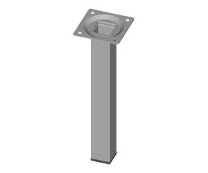 Element System DIY, Pied de meuble sous-meuble 11101, diamètre 25/25, 25x1,2x200mm gris, aluminium blanc Quantité:4