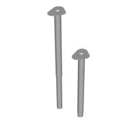 Element System DIY, Pied de meuble sous-meuble 11133 600-900mm argenté Quantité:4