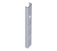 Element System Lot de 2 crémaillères doubles pour fixation murale, 4 dimensions, 3 couleurs 100 cm weiß