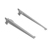 Element System DIY, Support d'angle 10300 pour rail mural gris, aluminium blanc Quantité:1