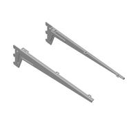 Element System DIY, support d'angle 10300 pour rail mural gris, aluminium blanc Quantité:1