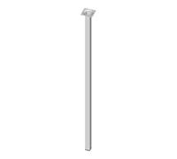 Element System Hauteur de pied de meuble 800mm capacité de charge par pied 50kg tube acier VK 25x25mm blanc Quantité:4