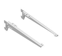 Element System Lot de 2 équerres d'étagère pour crémaillère 1 rangée 3 couleurs 5 dimensions, 18133-00051 blanc 28 cm