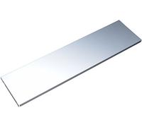 Element System Lot de 2 étagères en acier, pour rail mural et support d'étagère professionnel, blanc/aluminium, 10700-00010 80 x 20 cm