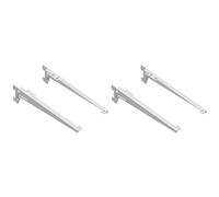 Element System Lot de 4 équerres d'étagère pour crémaillère 1 rangée 3 couleurs 5 dimensions, 18133-00051 blanc 28 cm