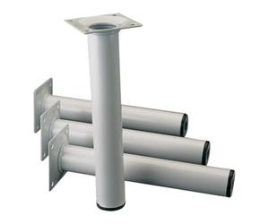 Element System Pied de meuble blancalu.30mm H.400mm panneau H.400mm Quantité:4