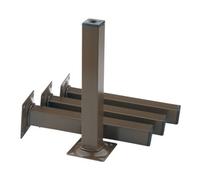 Element System Pied de meuble chr.25x25mm H.200mm panneau 4 pcs/set Quantité:4