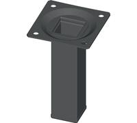 Pied de meuble ELEMENT SYSTEM noir RAL 9005 25 x 25 mm hauteur 200 mm (3000271202)