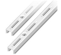 Element System Rail Mural 1 rangée, Lot de 2, 4 Dimensions, 3 Couleurs 50 cm weiß