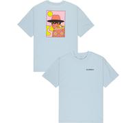 Element - T-shirt en coton biologique - Follower SS Tee Skyway pour Homme en Coton - Taille L - Bleu Bleu L