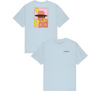 Element - T-shirt en coton biologique - Follower SS Tee Skyway pour Homme en Coton - Taille S - Bleu Bleu S