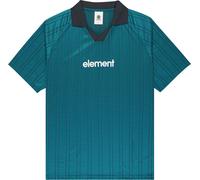 Element - T-shirt léger et respirant - Lowcase Soccer SS Tee Mallard Blue Stripes pour Homme - Taille L - Bleu Bleu L