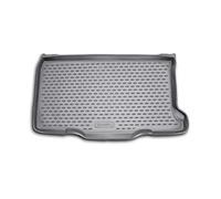 Element Tapis de Coffre Bac de Protection Antiderapant en Caoutchouc sur Mesure Fiat 500 2008-2020, Noir