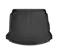 Element Tapis de Coffre Bac de Protection Antiderapant en Caoutchouc sur Mesure Renault Espace V 2015-5/7 Seats 3rd Row Lowered, Noir
