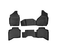 Element Tapis de Sol 3D en Caoutchouc antidérapant pour Dodge Ram 1500 Quad Cab 12-18 Pick-up, Noir