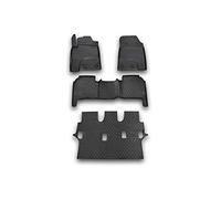 Element Tapis de Sol 3D en Caoutchouc antidérapant pour Lexus LX570 12-20 7 Seats