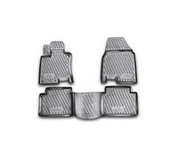 Element Tapis de Sol 3D en Caoutchouc antidérapant pour Nissan Qashqai+2 08-13, Noir