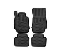 Element Tapis de Sol sur Mesure en Caoutchouc Compatible avec Alfa Romeo Giulia 4x2 Rear-Wheel Drive Version 2016-, Noir