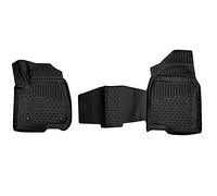 Element Tapis de Sol sur Mesure en Caoutchouc Compatible avec Chevrolet/GMC Silverado/Sierra 1500 Crew Cab Bucket Seating Rear Seat underseat Storage 2019-up USA Front