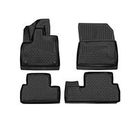 Element Tapis de Sol sur Mesure en Caoutchouc Compatible avec Citroen BERLINGO III MULTISPACE K9 2018 Noir Ajustement mesuré au Laser personnalisé