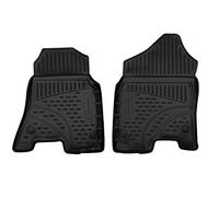 Element Tapis de Sol sur Mesure en Caoutchouc Compatible avec Dodge Ram 1500 excl1500 Classic Crew Cab Bucket Seating Optional Rear Under-Seat Storage 2019-USA 2 Front pcs