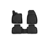 Element Tapis de Sol sur Mesure en Caoutchouc Compatible avec Ford Tourneo Courier 2014-, Noir
